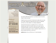 Tablet Screenshot of opticalanddental.com
